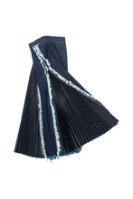 Load image into Gallery viewer, Blues & Pleats Midi Skirt