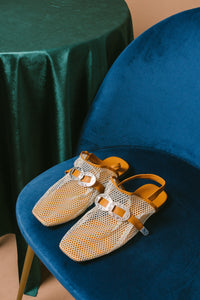 Roman Fishnet Sandals