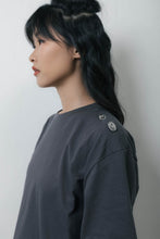 Load image into Gallery viewer, Studded T-shirt Grey