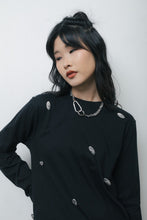 Load image into Gallery viewer, Studded Long Sleeve T-shirt