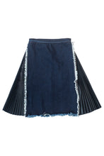 Load image into Gallery viewer, Blues &amp; Pleats Midi Skirt