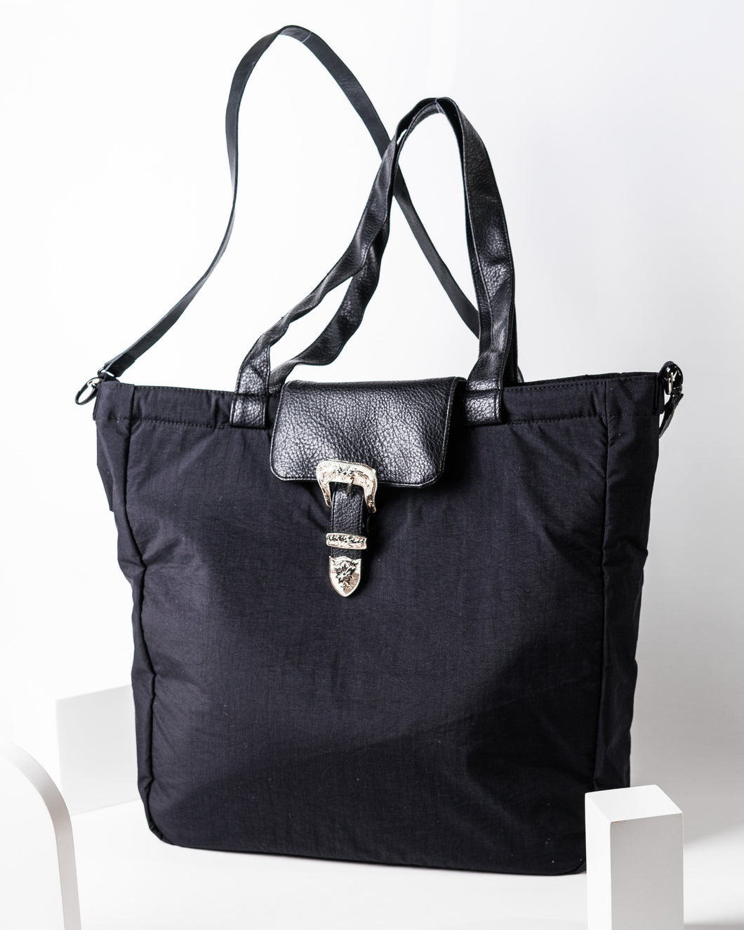 Maxi Square Buckle Tote