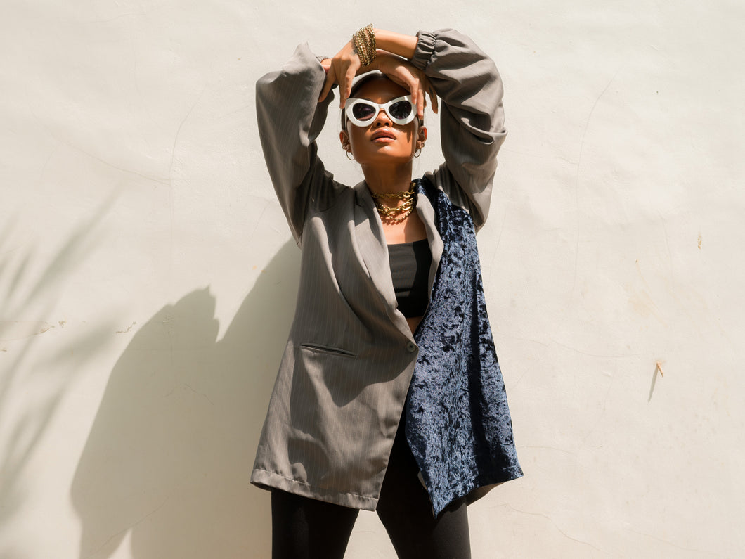 Over-sized Velvet Blazer